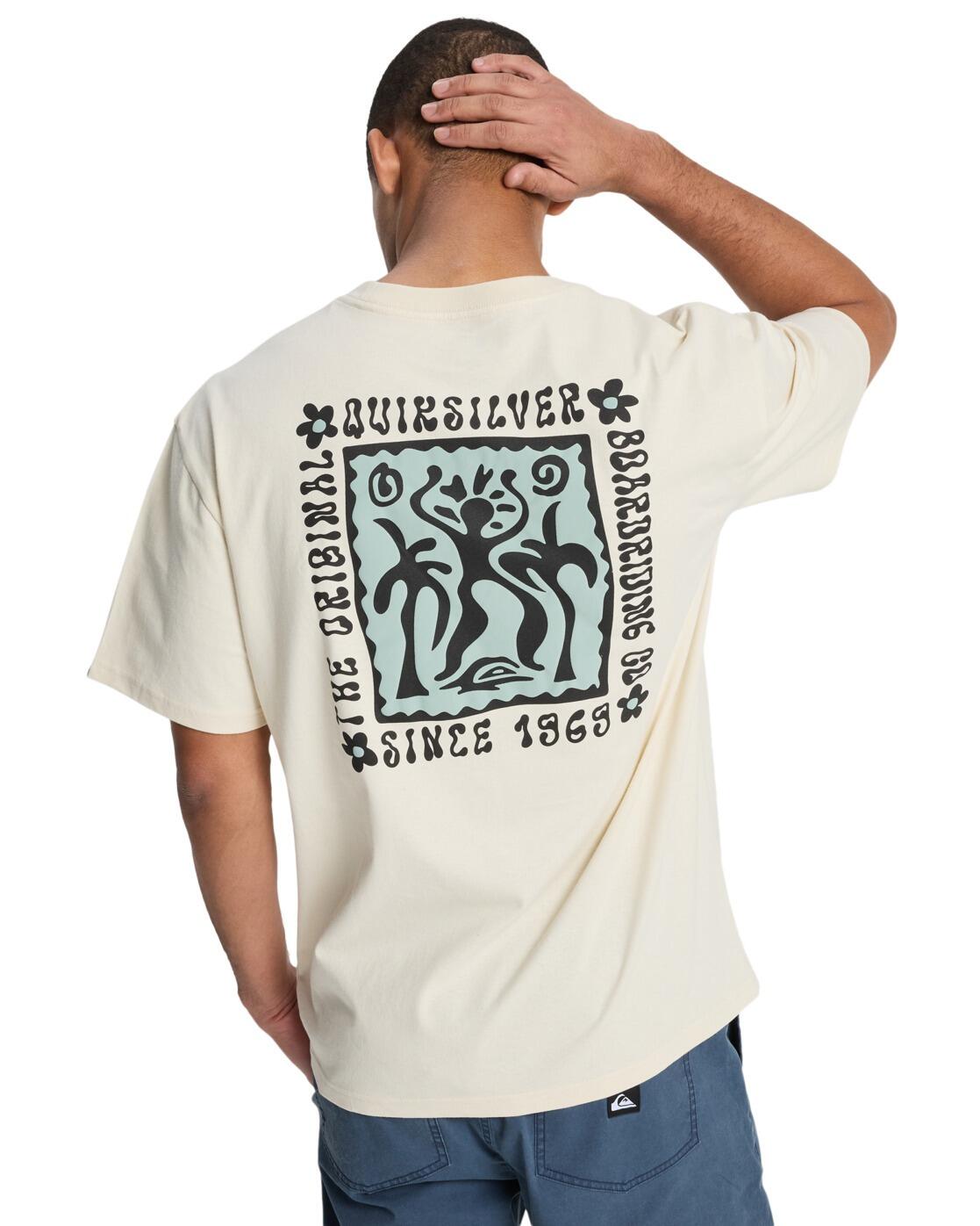 T-Shirt à manches courtes SERENITY SPLASH Beige Homme 2/4
