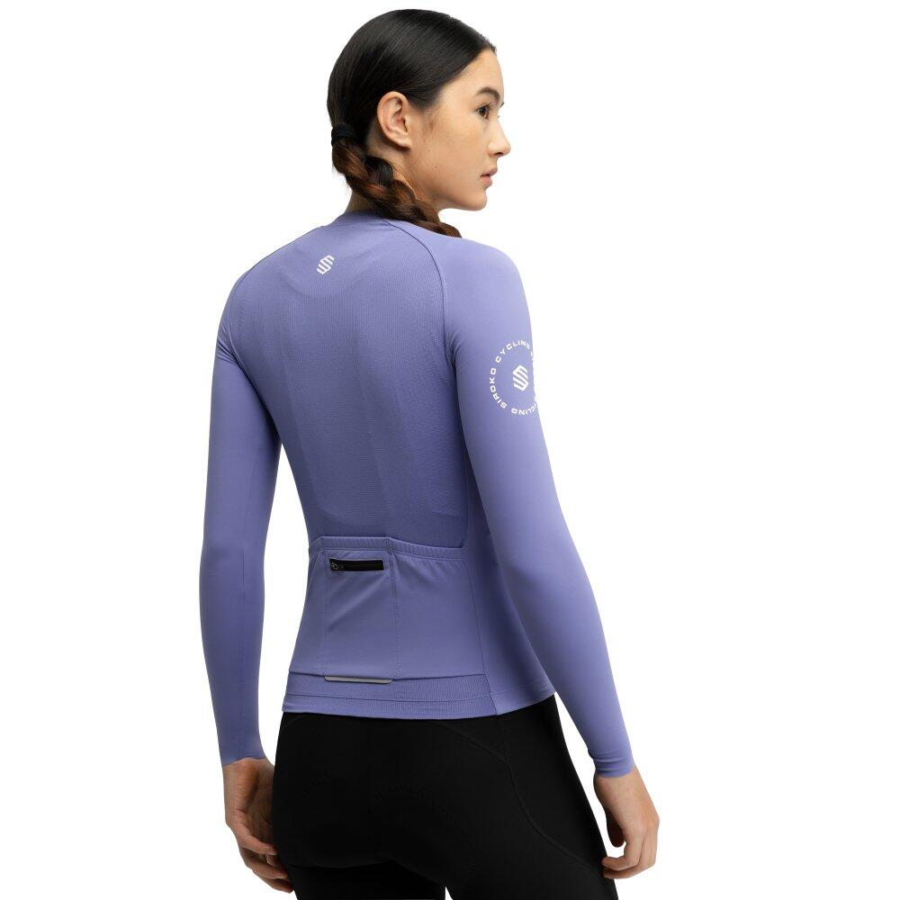 Damen langärmeliges radtrikot M9-W Scanuppia Purple Lila 2/6