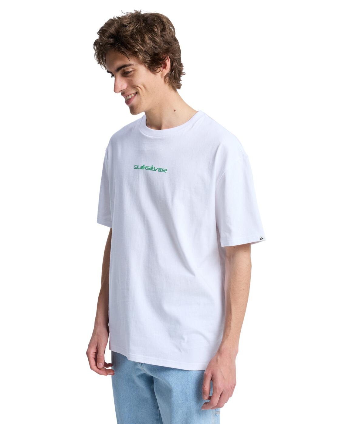 T-Shirt à manches courtes FRACTURED WAVE Blanc Homme 3/4