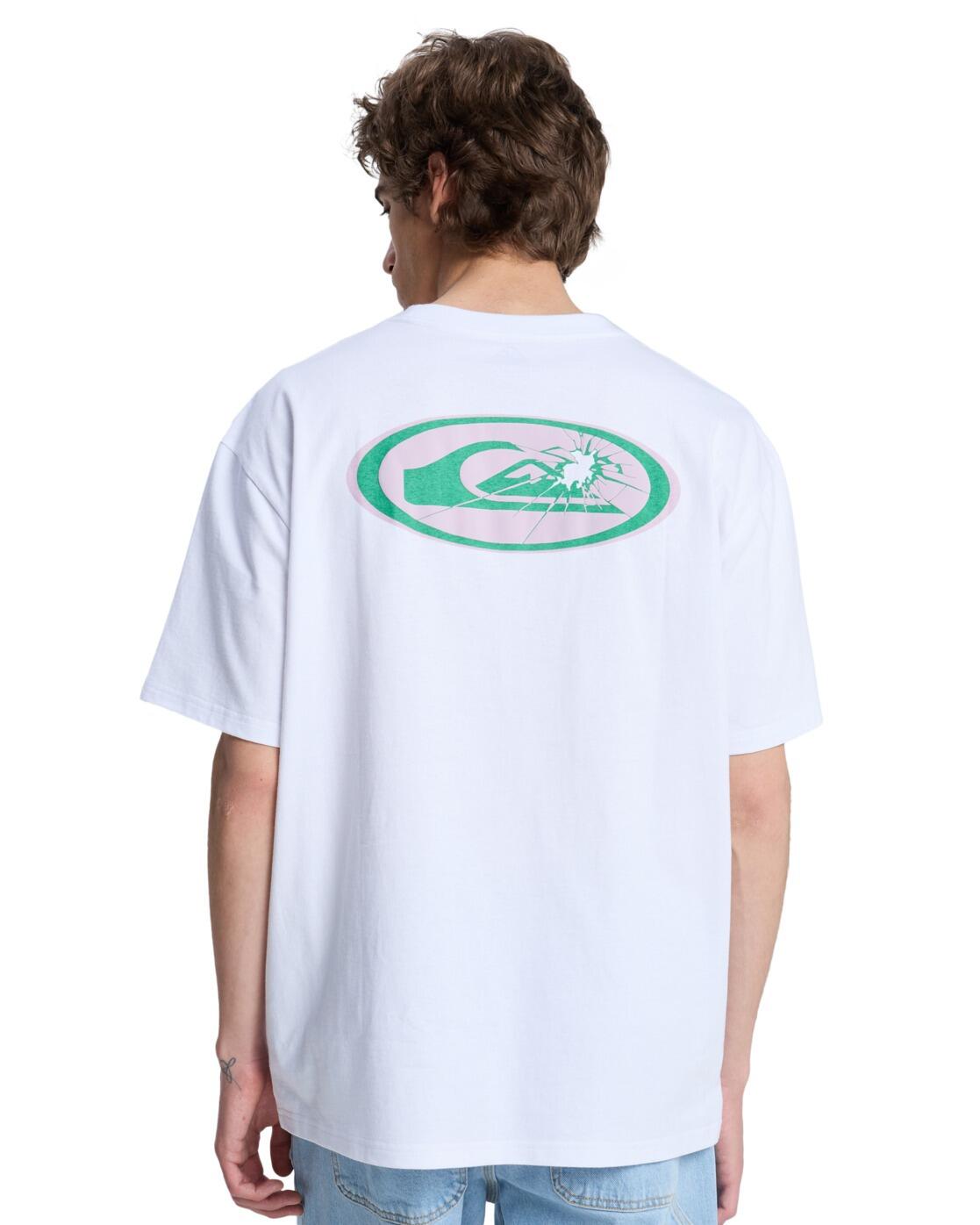 T-Shirt à manches courtes FRACTURED WAVE Blanc Homme 2/4