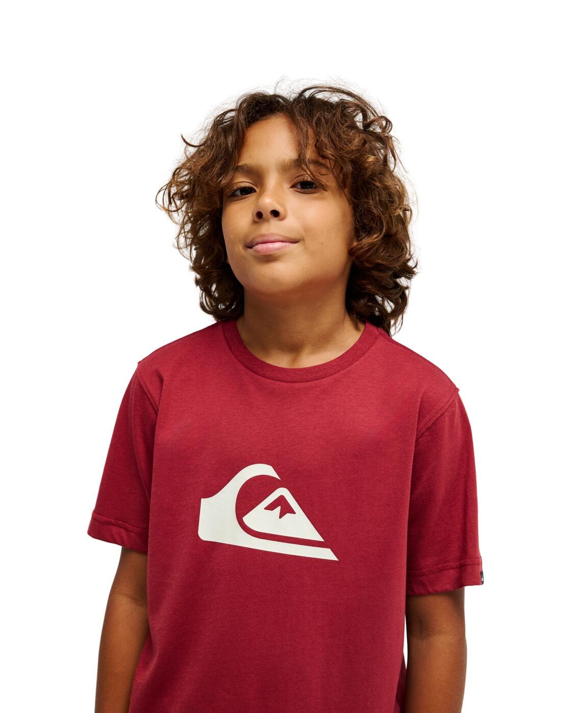 T-shirt à manches courtes EV COMP LOGO Rouge Garçon 4/4