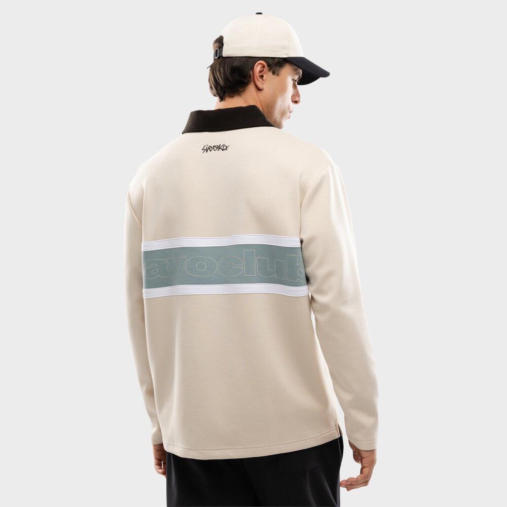 Herren Lifestyle rayo club langärmeliges poloshirt RC Dribble Off-White Weiß 6/7