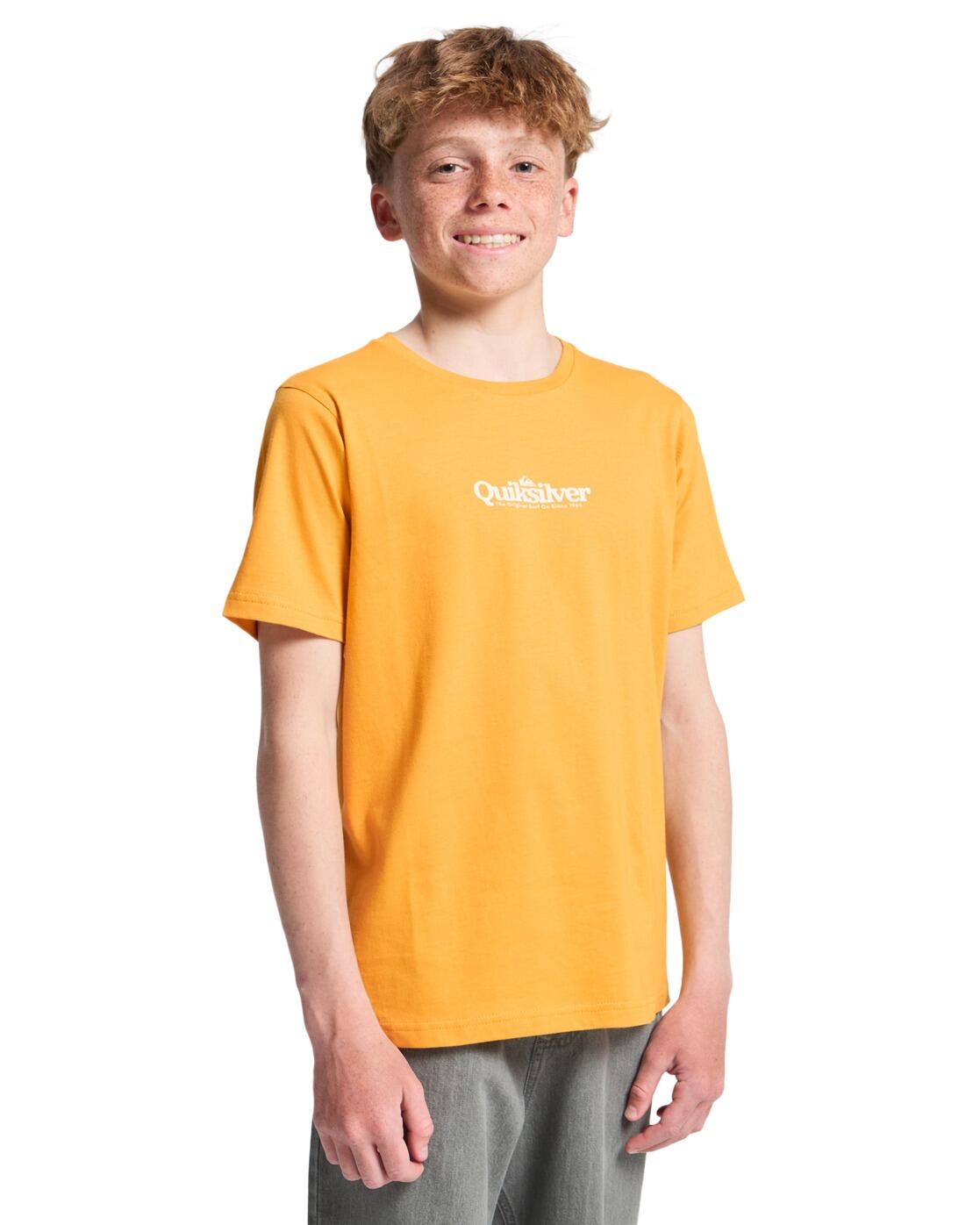 Camiseta de manga corta FINELINE Amarillo Niño 3/4