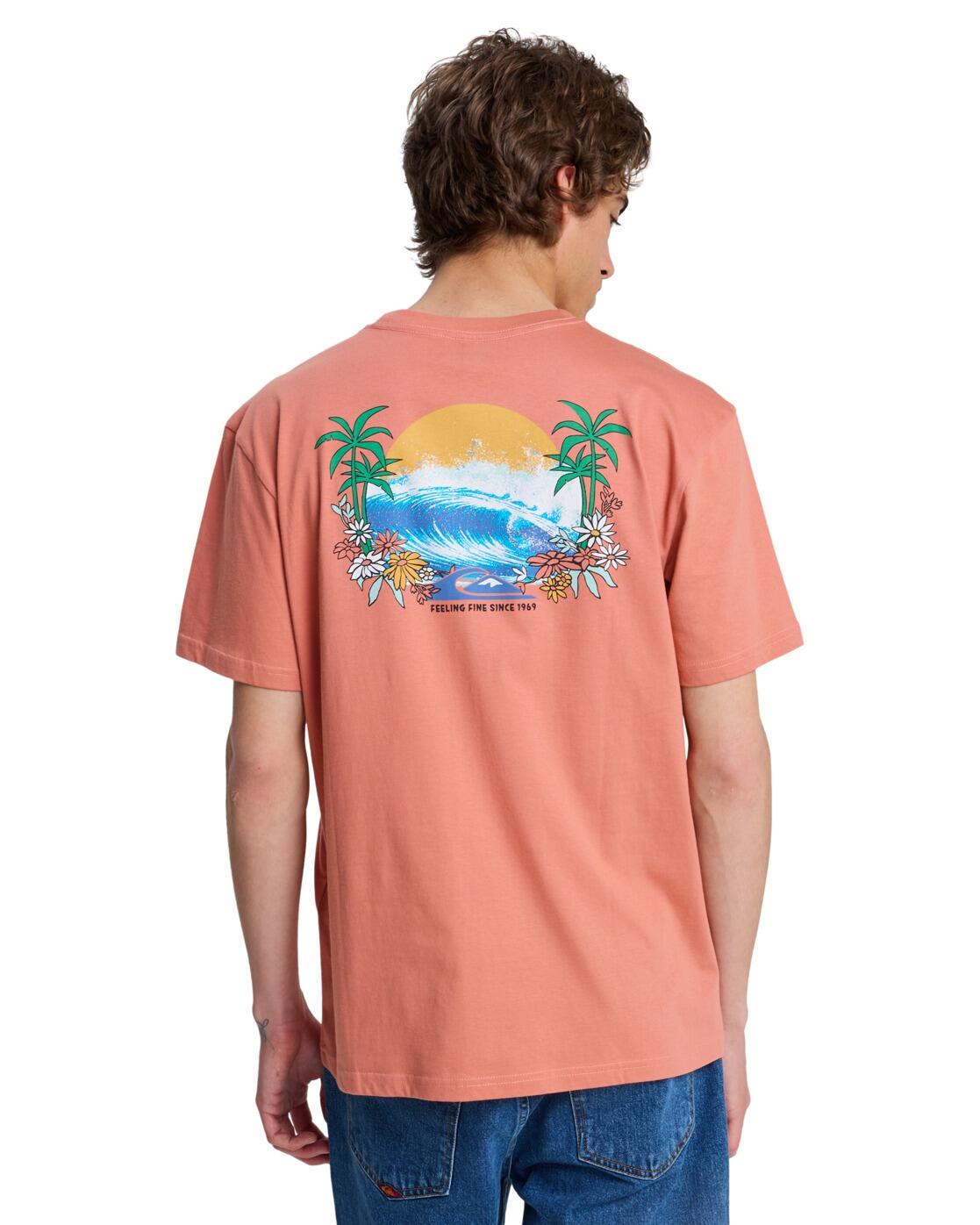 T-Shirt à manches courtes EV BARREL PARADISE Rose Homme 2/4