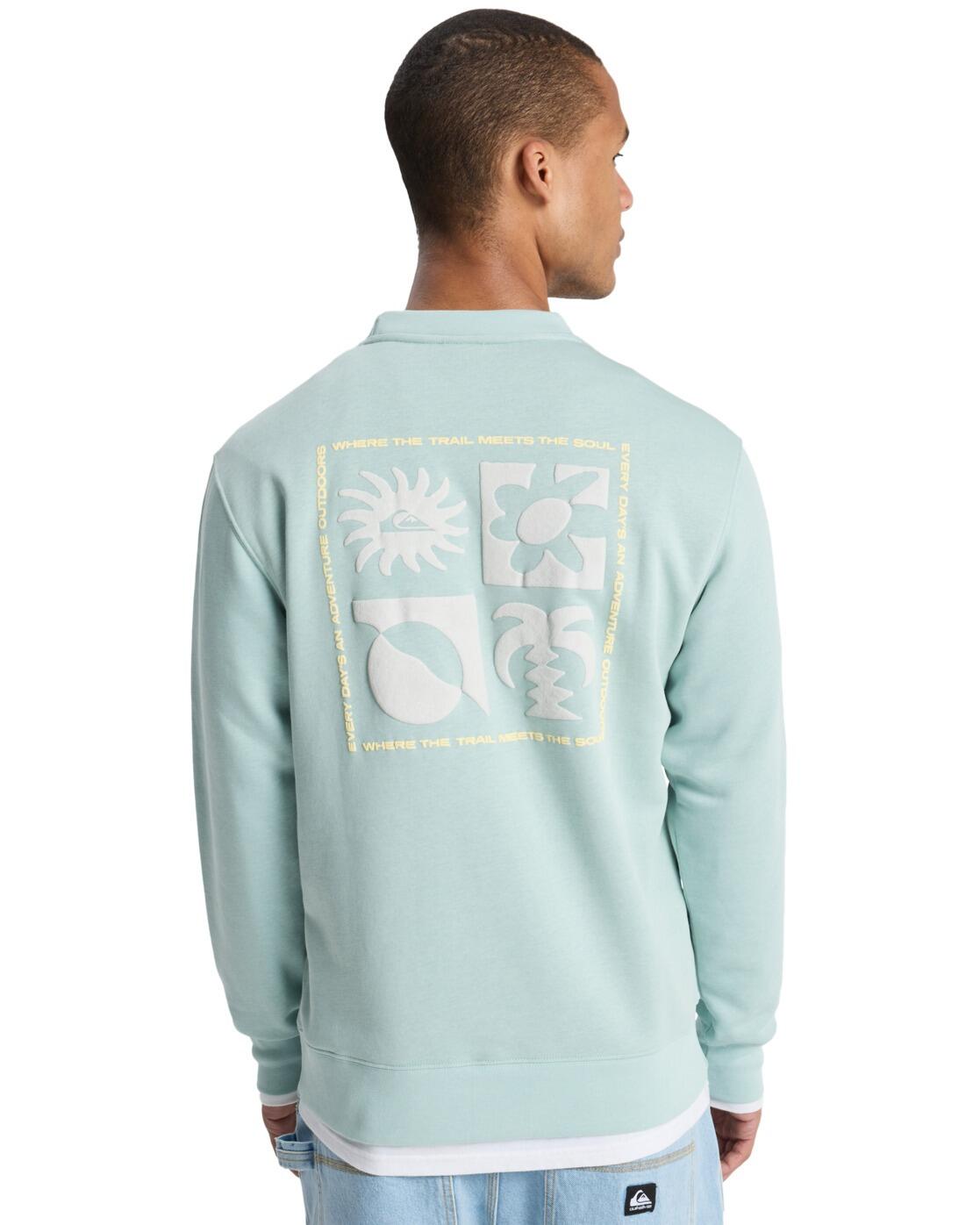 Sweat SALT WATER GRAPHIC Bleu Homme 2/4