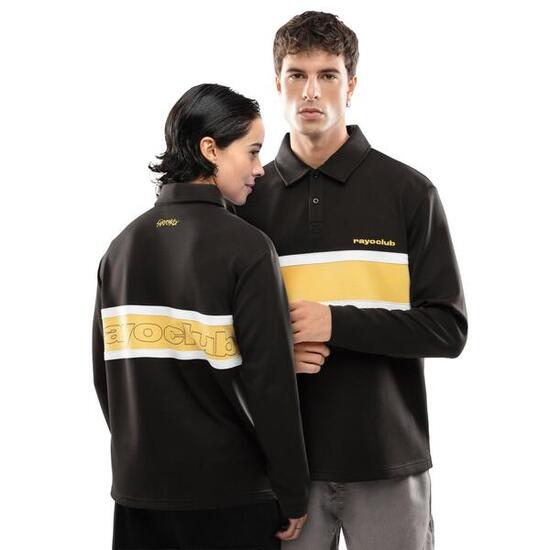 Polo manches longues homme Rayo Club Lifestyle RC Dribble Black Noir