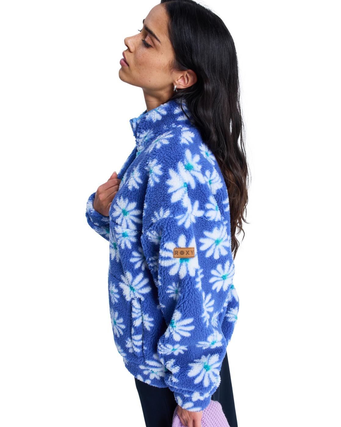 Polar con media cremallera JIVE TALKING BONDED Azul Mujer 3/4