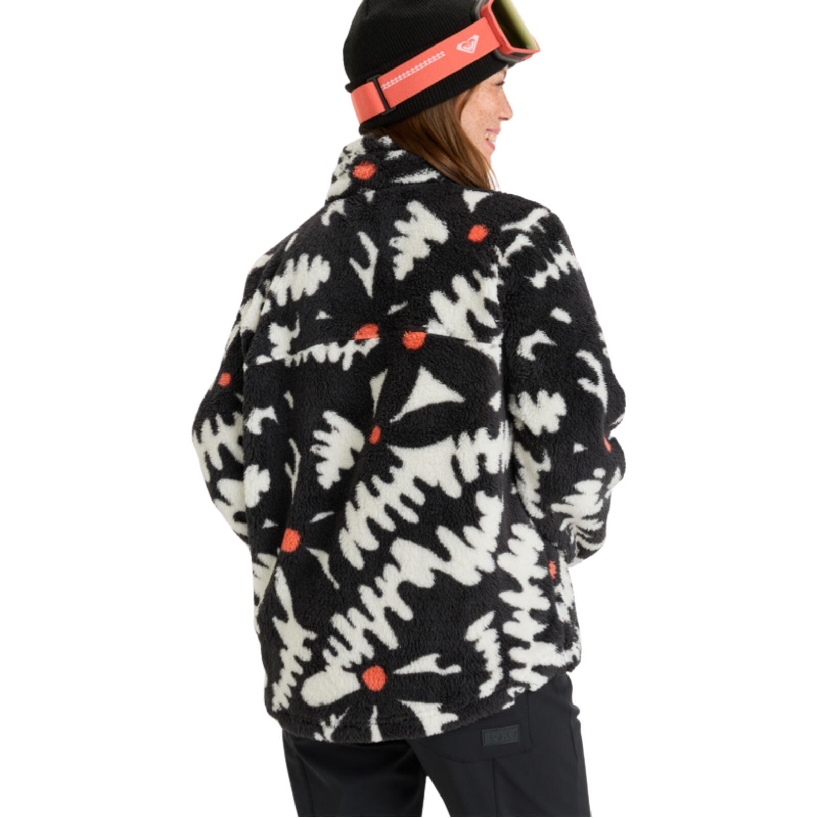 Roxy Alabam Fleece-True Black Big Flower 3/4