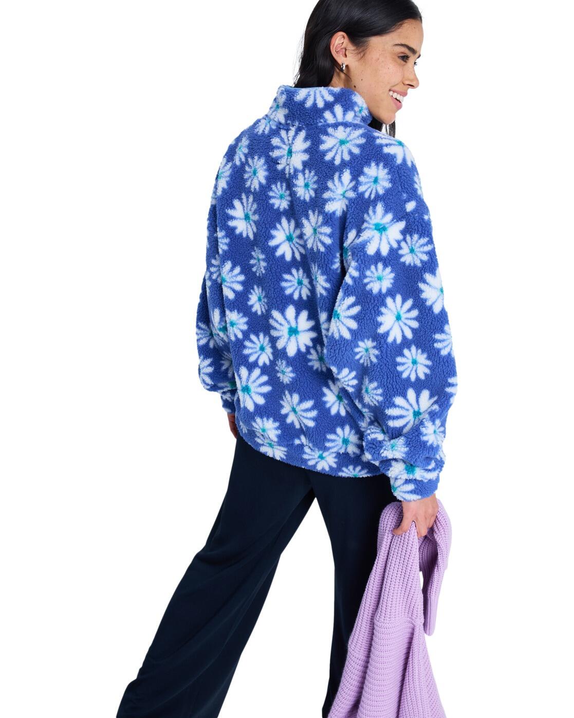 Polar con media cremallera JIVE TALKING BONDED Azul Mujer 2/4