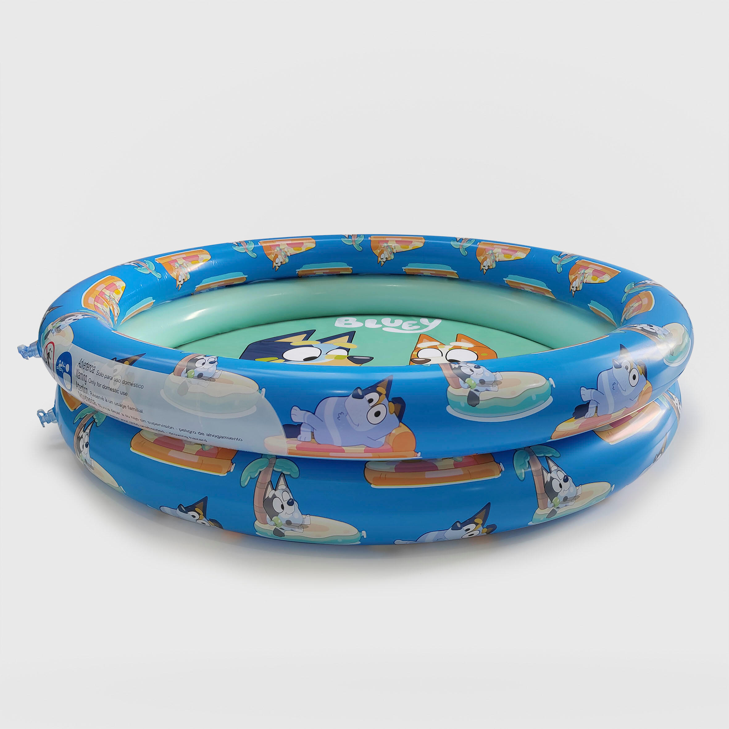 Piscina Hinchable Infantil Bluey para Niños 90 cm PVC Alta Resistencia 3/4
