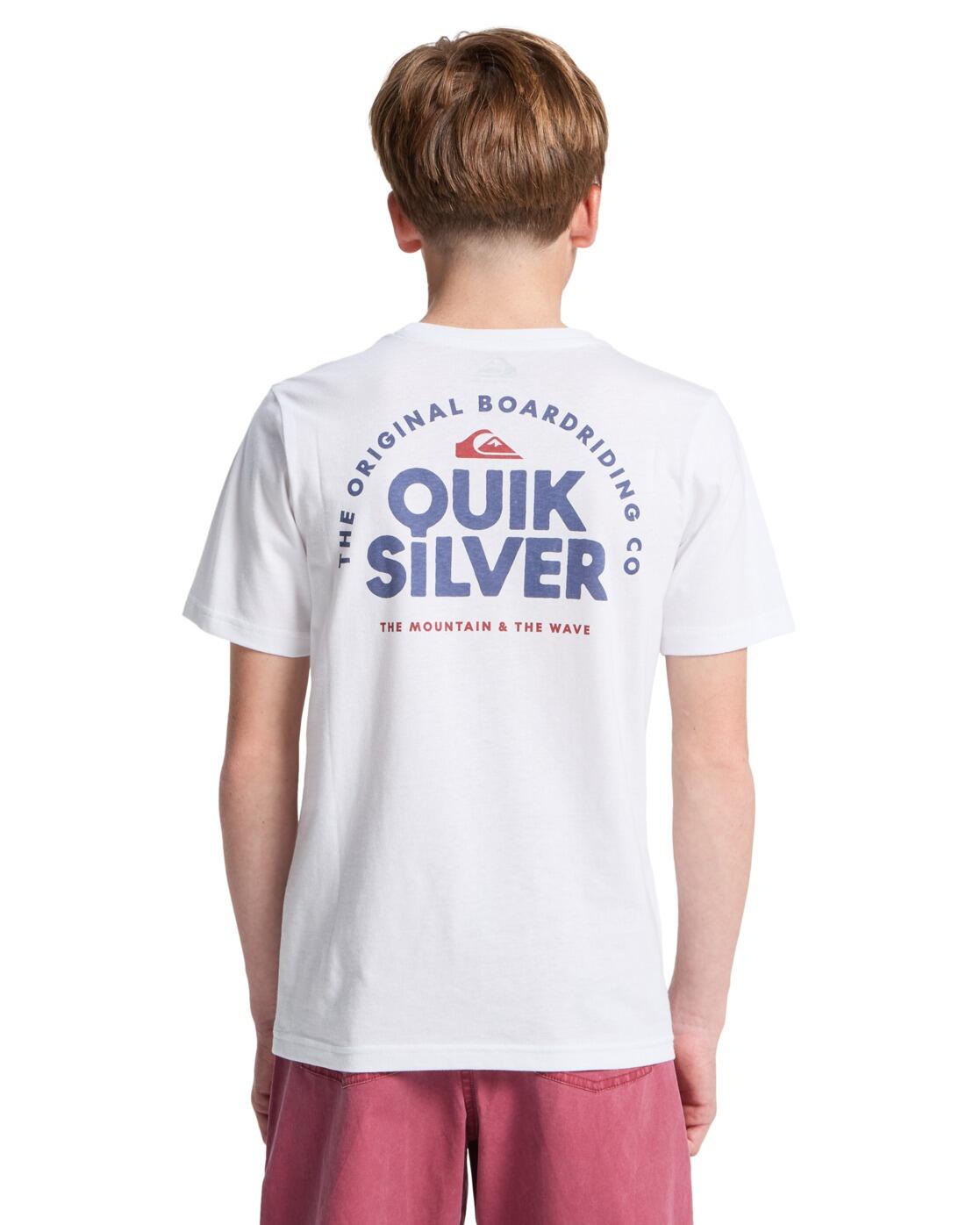 T-shirt met korte mouwen FUNDAMENTAL RIDE Weiss Jongens 8-16 2/4