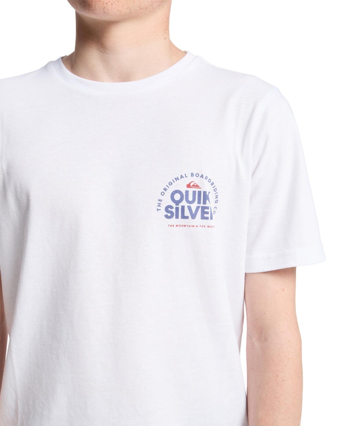 T-shirt met korte mouwen FUNDAMENTAL RIDE Weiss Jongens 8-16 4/4