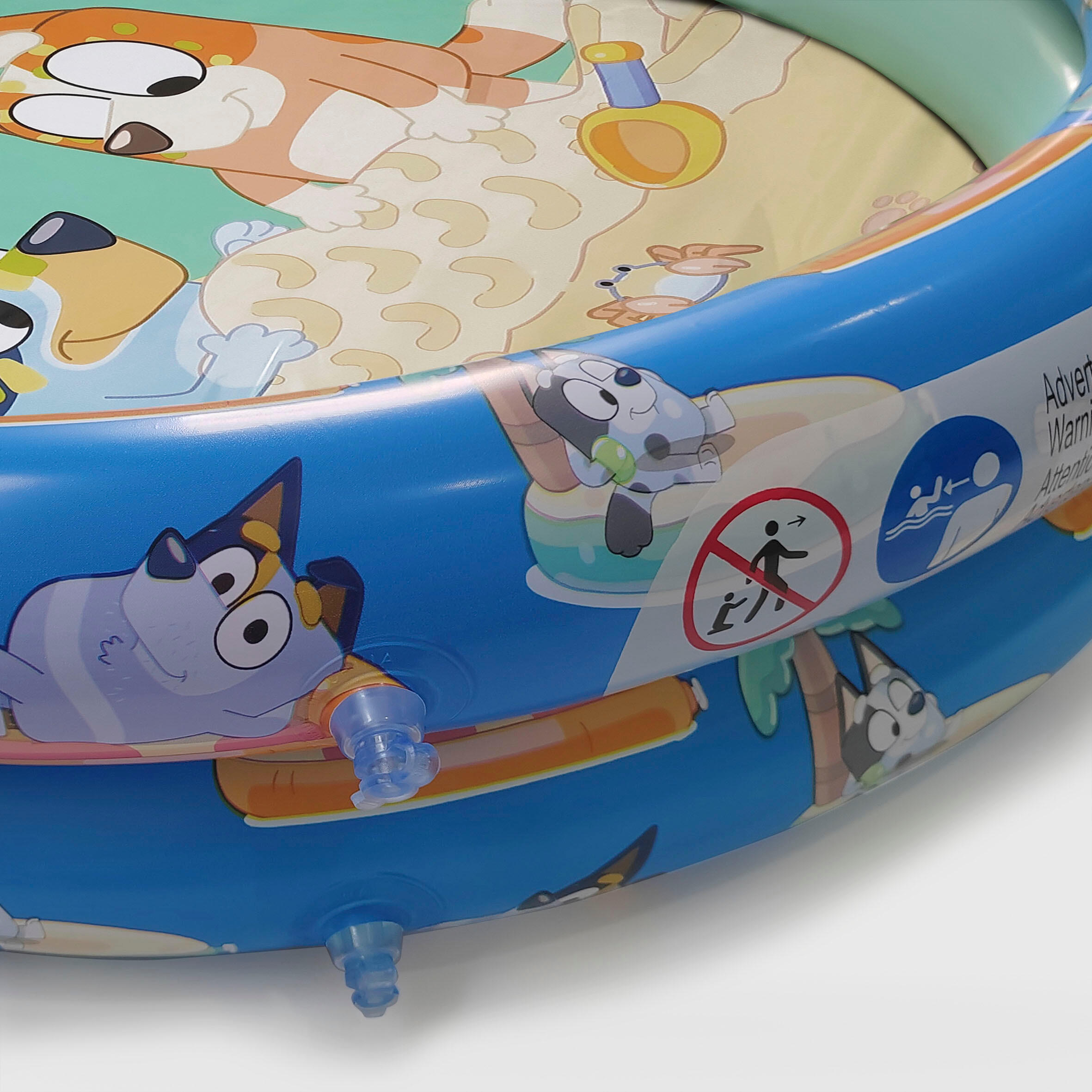 Piscina Hinchable Infantil Bluey para Niños 90 cm PVC Alta Resistencia 4/4