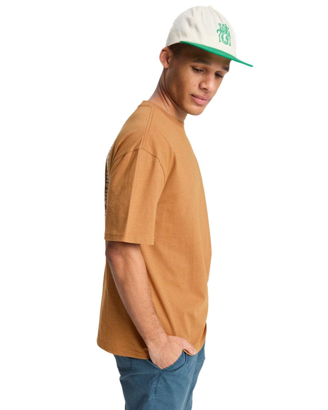 T-Shirt à manches courtes SERENITY SPLASH Marron Homme 3/4