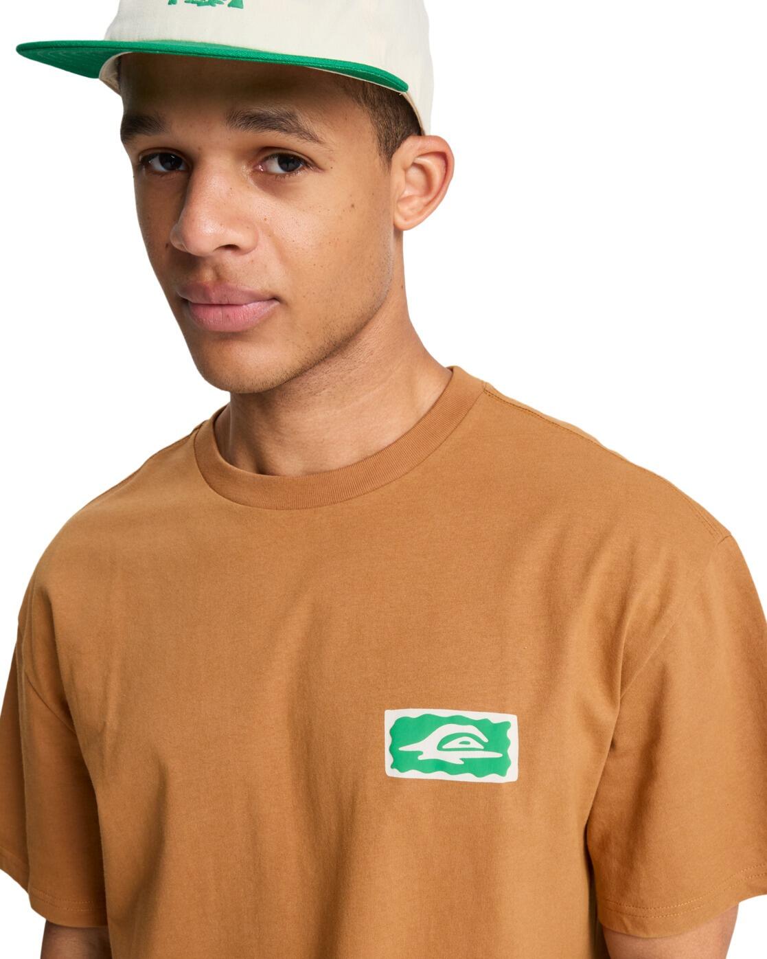 T-Shirt à manches courtes SERENITY SPLASH Marron Homme 4/4