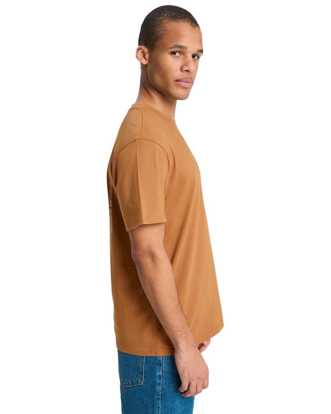 T-Shirt à manches courtes EVO BLOSSOM OF PEACE Marron Homme 3/4