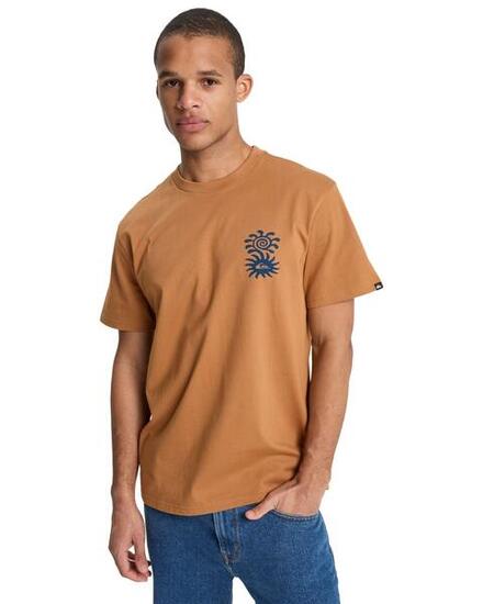 T-Shirt à manches courtes EVO BLOSSOM OF PEACE Marron Homme