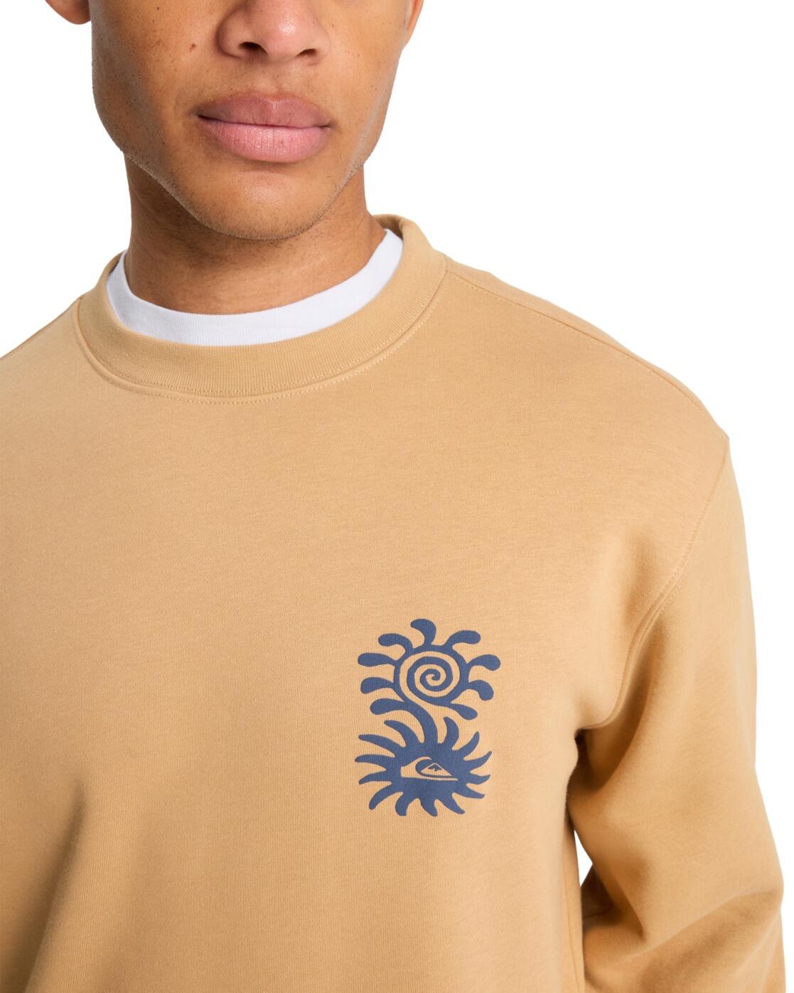 Sweat SALT WATER GRAPHIC Beige Homme 4/4