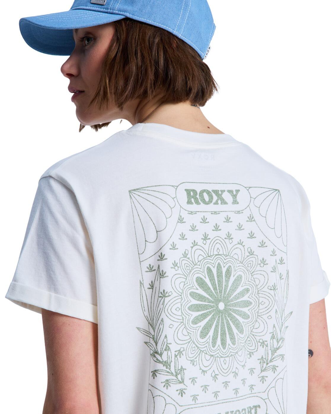 Maglia a maniche corte Roxy modello ERJZT06110-WZA0 per donne 4/5