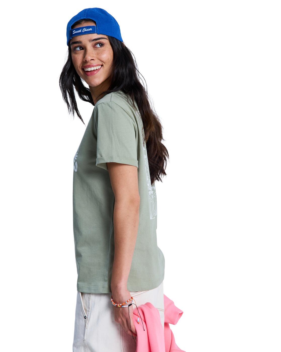Maglia a maniche corte Roxy modello ERJZT06110-GLD0 per donne 3/5
