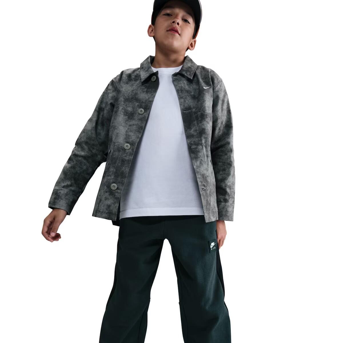 Pantalón Casual Niño Nike Air Big Kids`Fleece Joggers HF8811-390 Verde 4/4