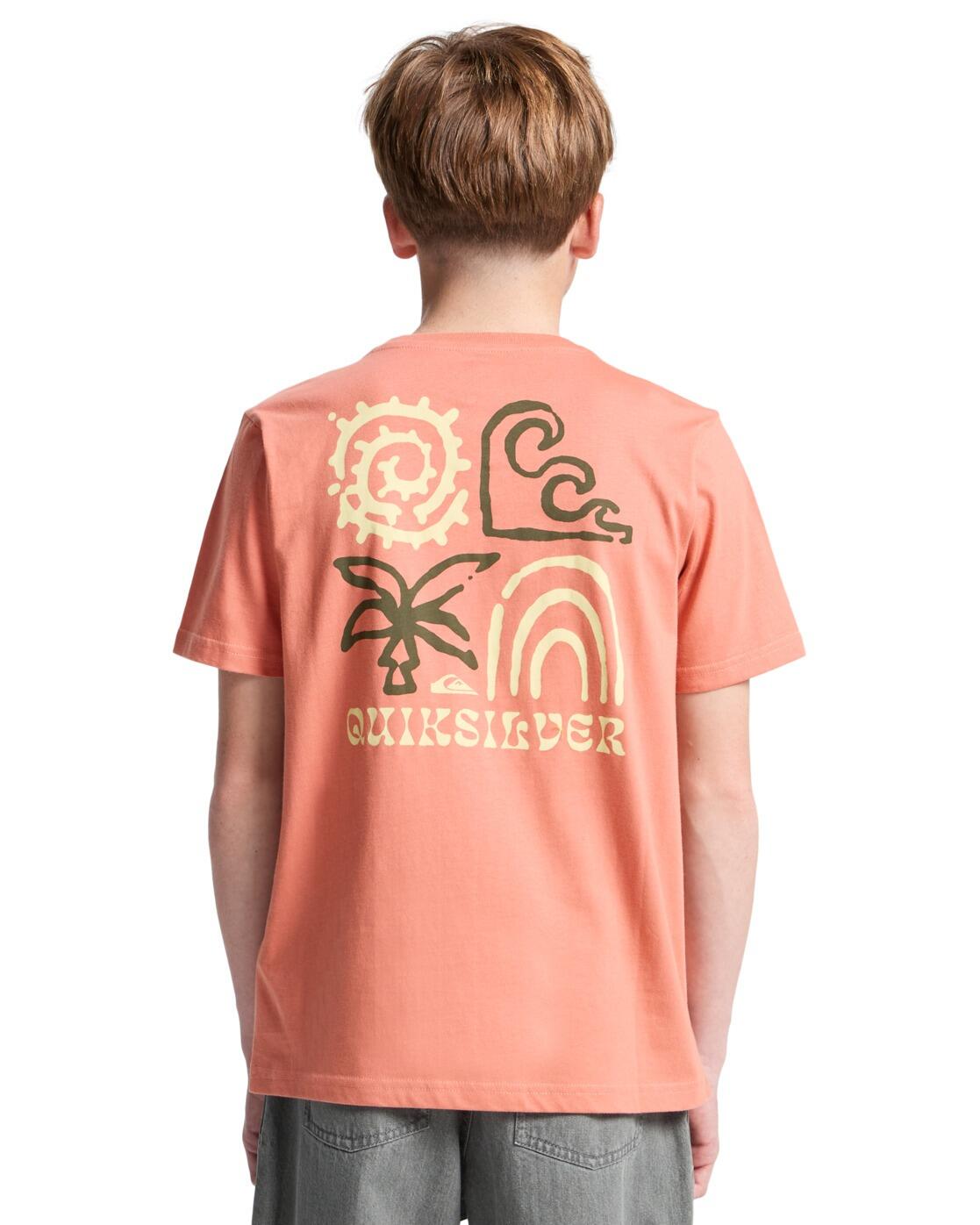 Maglia a maniche corte Quiksilver modello EQBZT04964-MKT0 per ragazzi 2/5