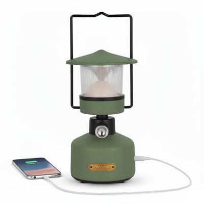 Nomadische oplaadbare led-lantaarn met powerbank - zephyr