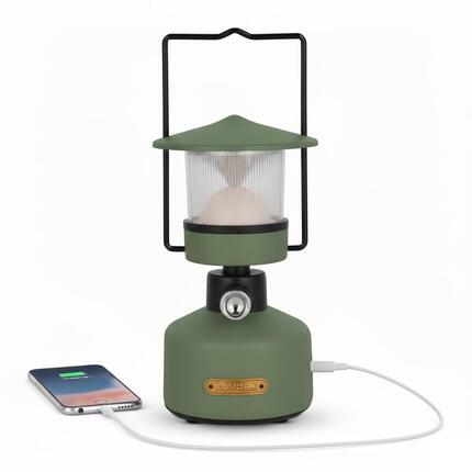 Nomadische oplaadbare LED-lantaarn met powerbank - ZEPHYR