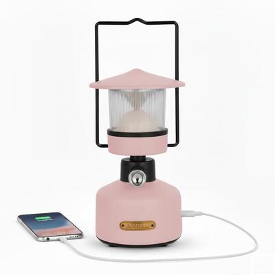 Nomadische oplaadbare led-lantaarn met powerbank - zephyr