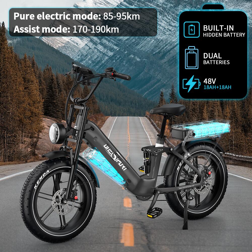 Vélo électrique Onesport OT08 Pro 20'', double batterie 48 V, 36 Ah 5/7