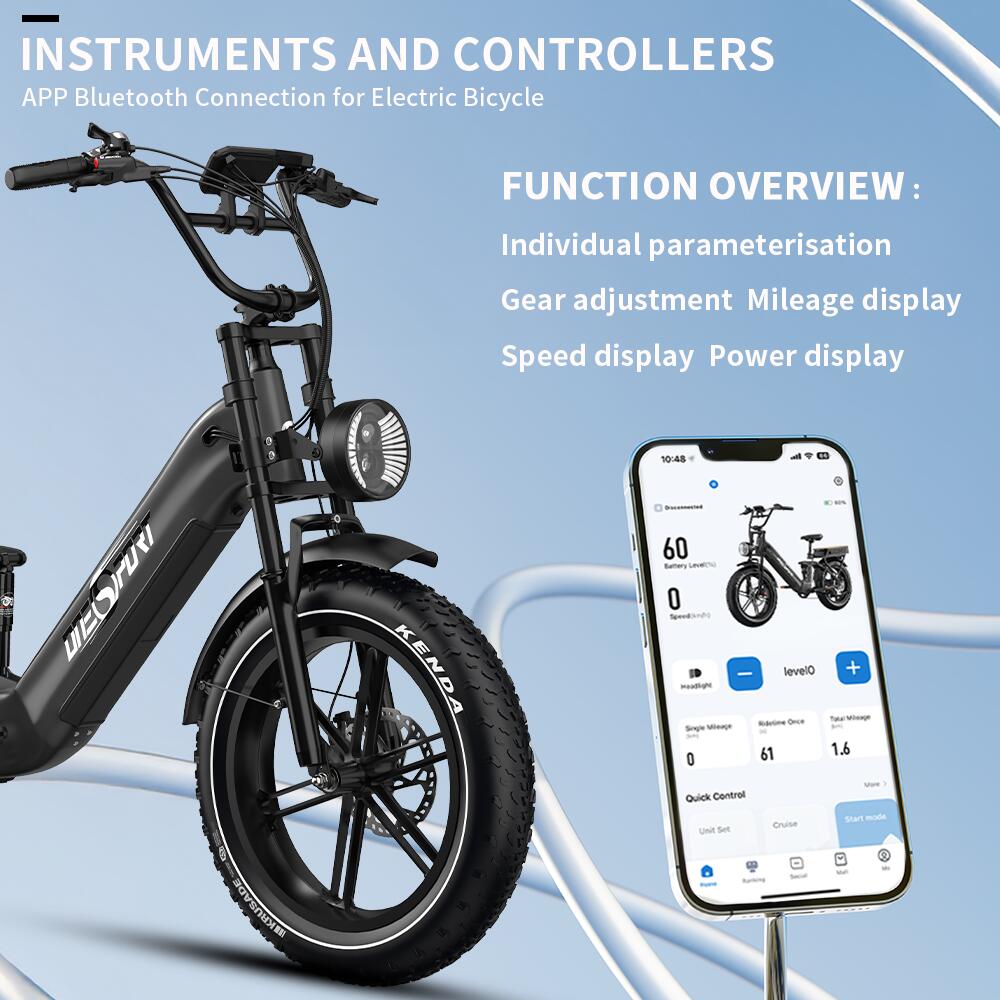Vélo électrique Onesport OT08 Pro 20'', double batterie 48 V, 36 Ah 4/7