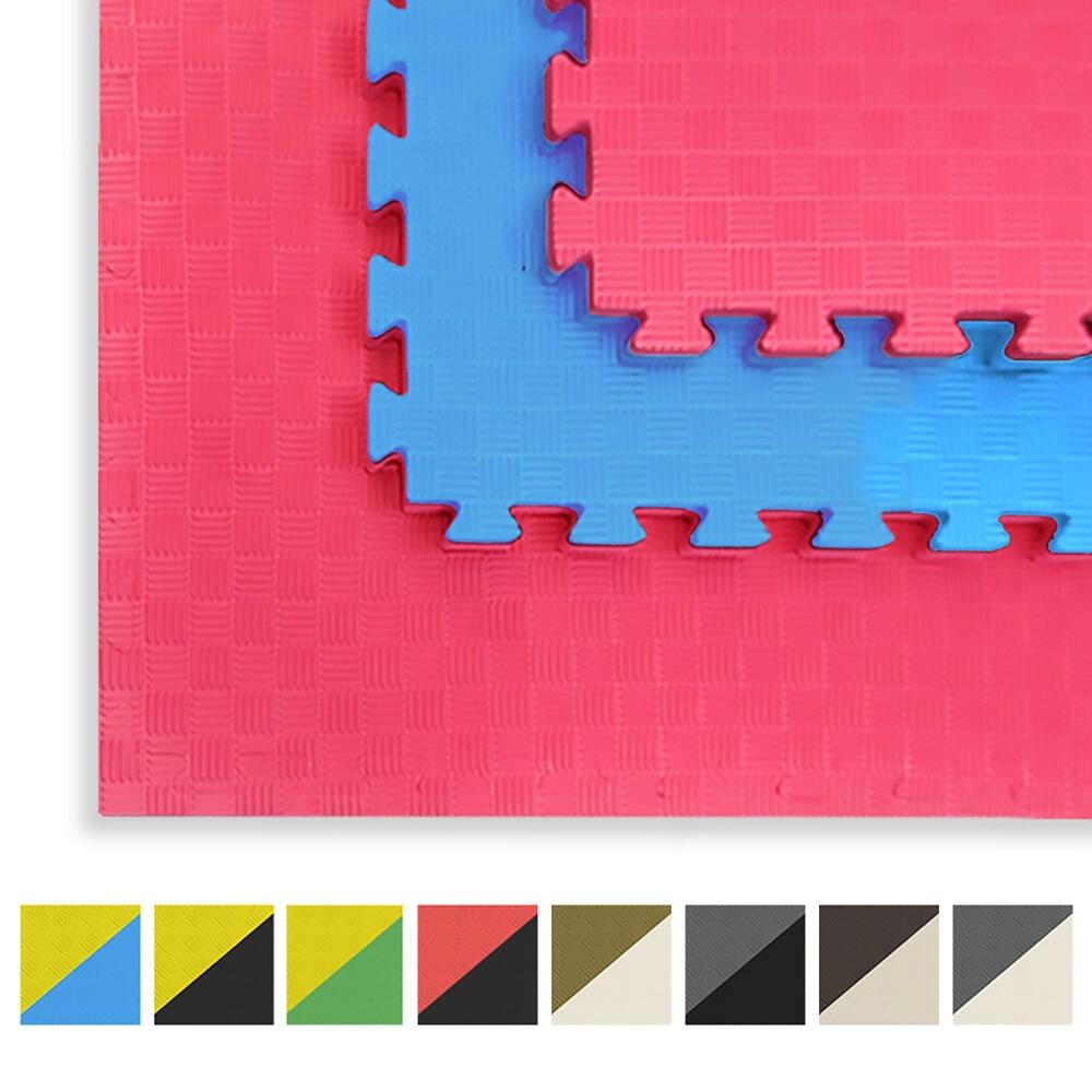 Tatami Puzzle EVA 100x100x20 mm (Lote 24 unid.) Vermelho-Azul 3/7