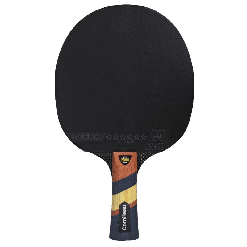 Cornilleau - Raquette Excell 2000 Carbon - Raquette De Tennis De Table - Noir - Concave - Decathlon