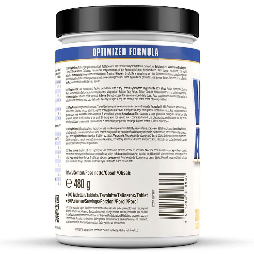 Weider Whey Aminos (300 Tabs) Unflavoured - Aminosäuren - Aminosäure-Mix 5/5