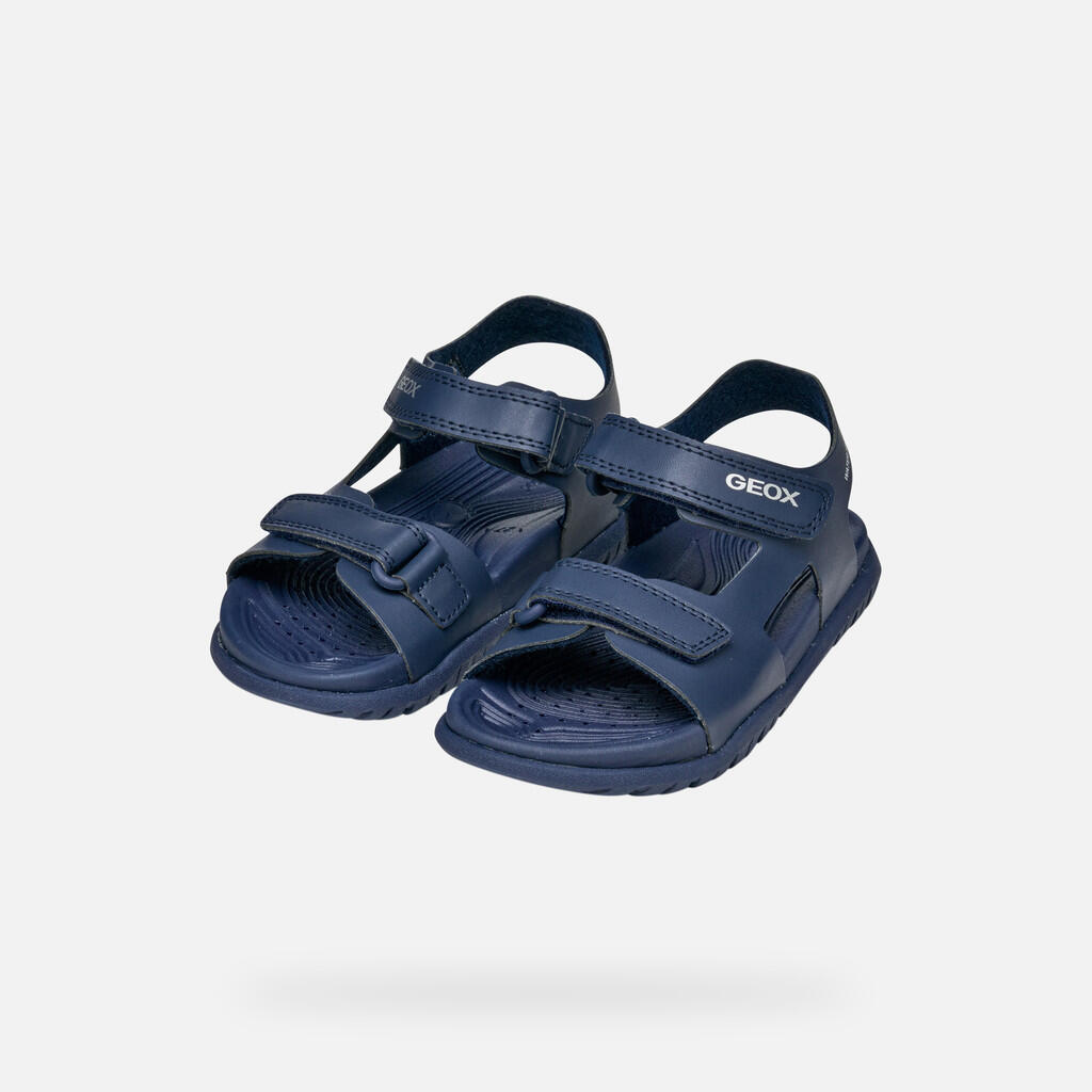 Sandales Garçon J SANDAL FUSBETTO BOY Bleu Marine 3/7