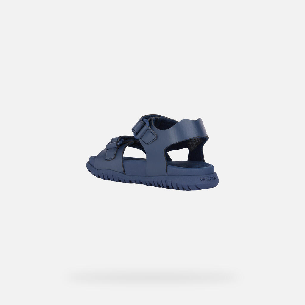 Sandales Garçon J SANDAL FUSBETTO BOY Bleu Marine 5/7
