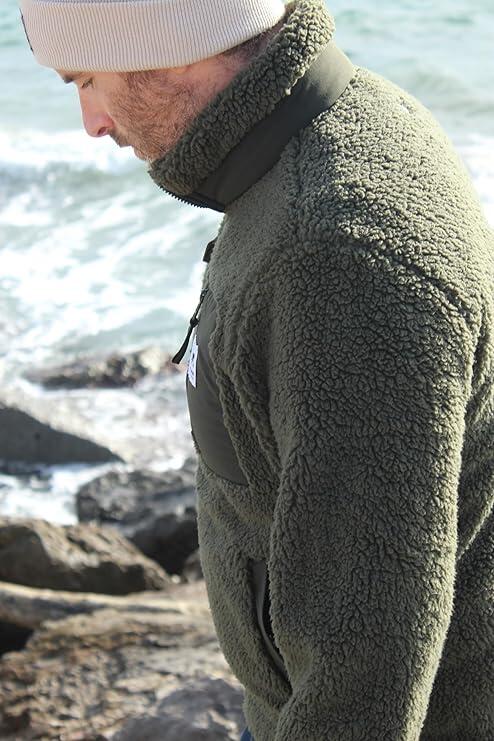 Veste polaire Sherpa - Coupe classique / Recyclée (Vert) 4/7