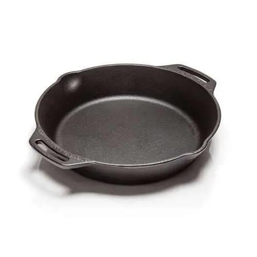 25cm Cast Iron Fire Skillet with Two Handles