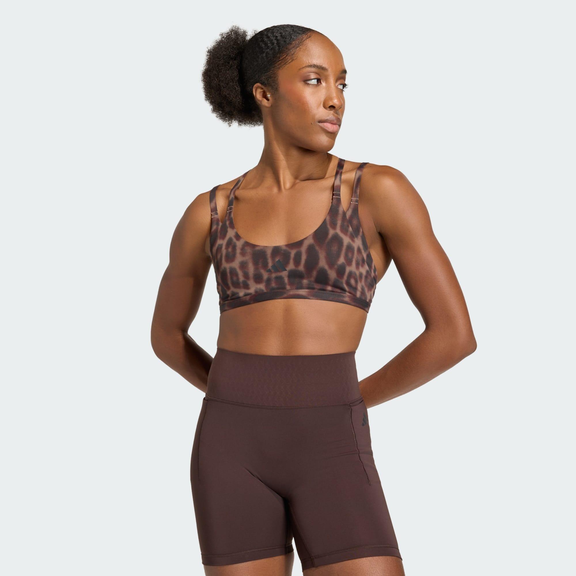 Optime Leopard Strappy Light Support Bra 2/7