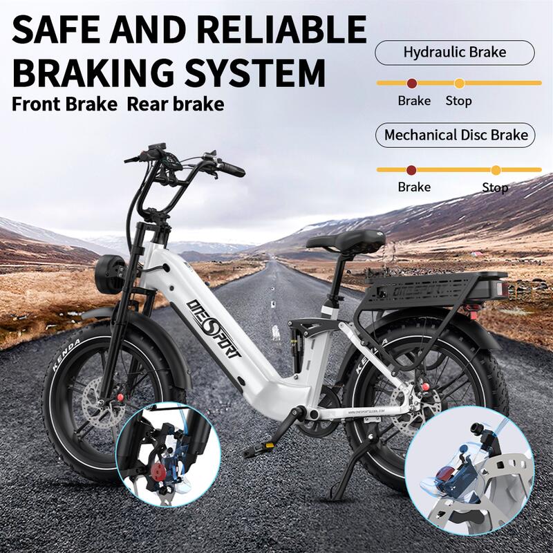 Bicicletă electrică Onesport OT08 Pro 20'' Baterie duală 48V 36AH