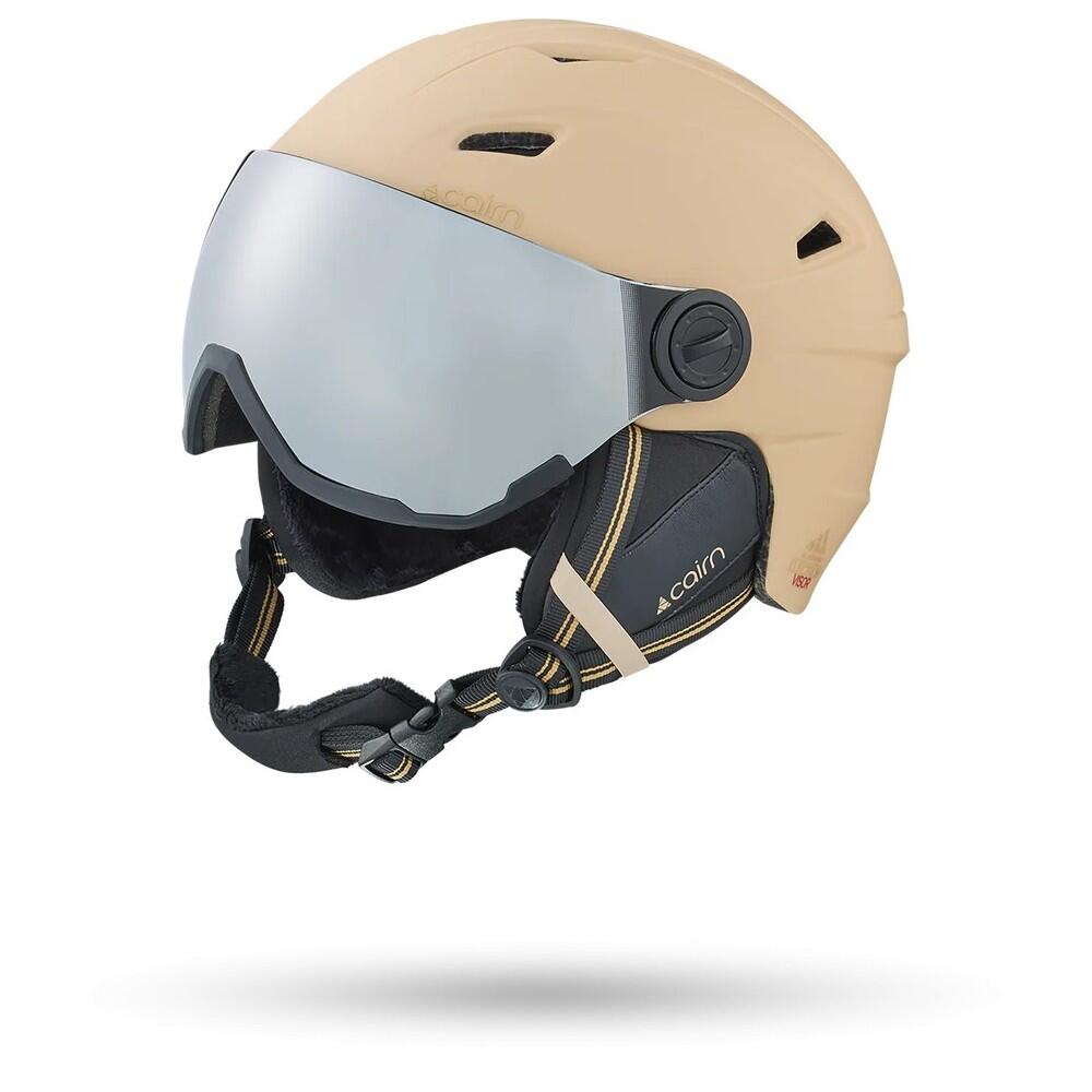 Ski Helmet Cairn Electron Visor - Matte Biscuit