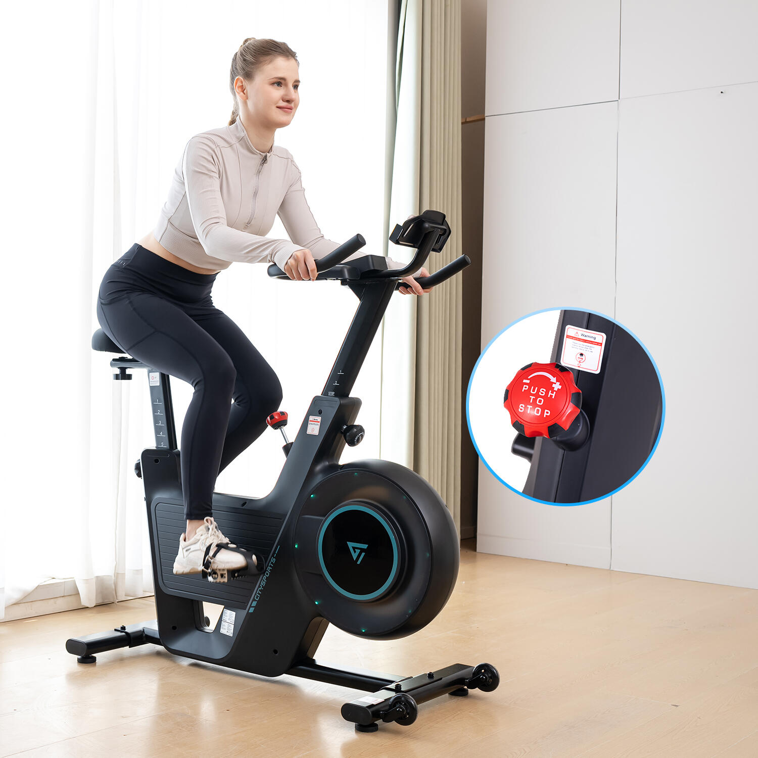 Vélo d'appartement magnétique 6/8