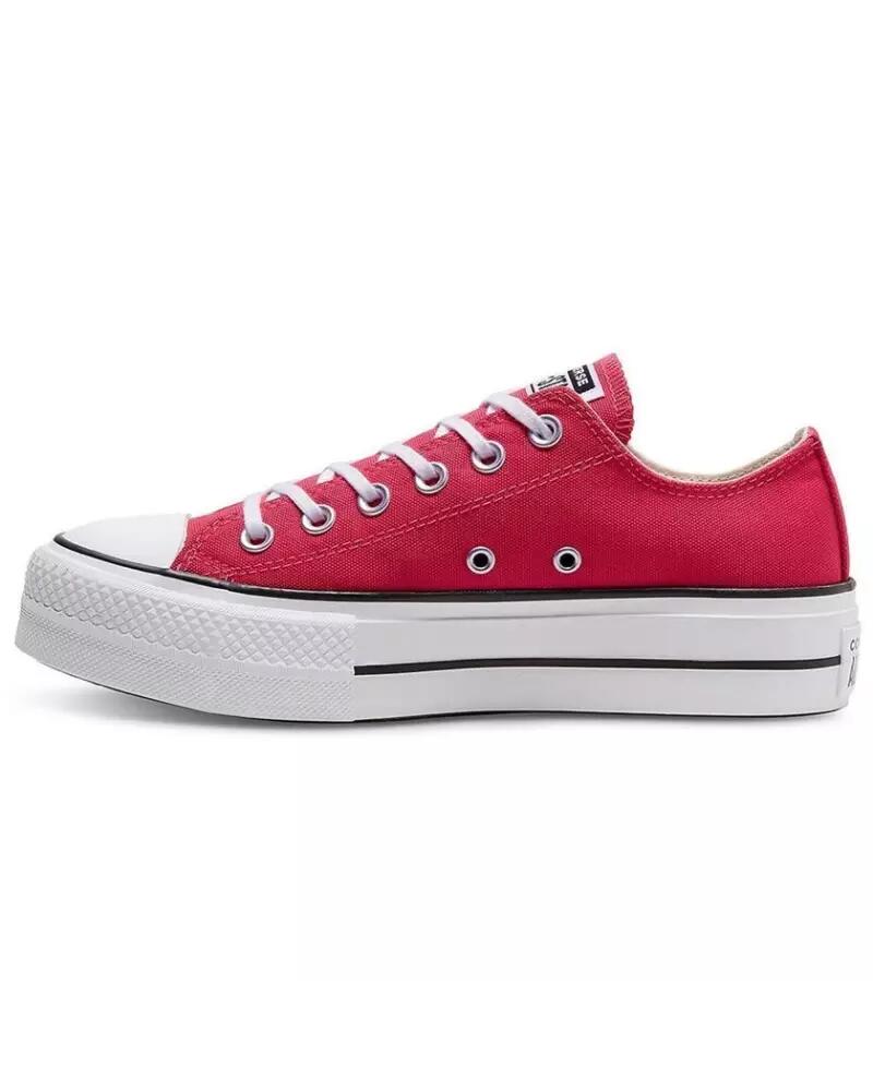 Baskets Femme Baskets Converse CHUCK TAYLOR CTAS LIFT Rose Rose Converse 3/4