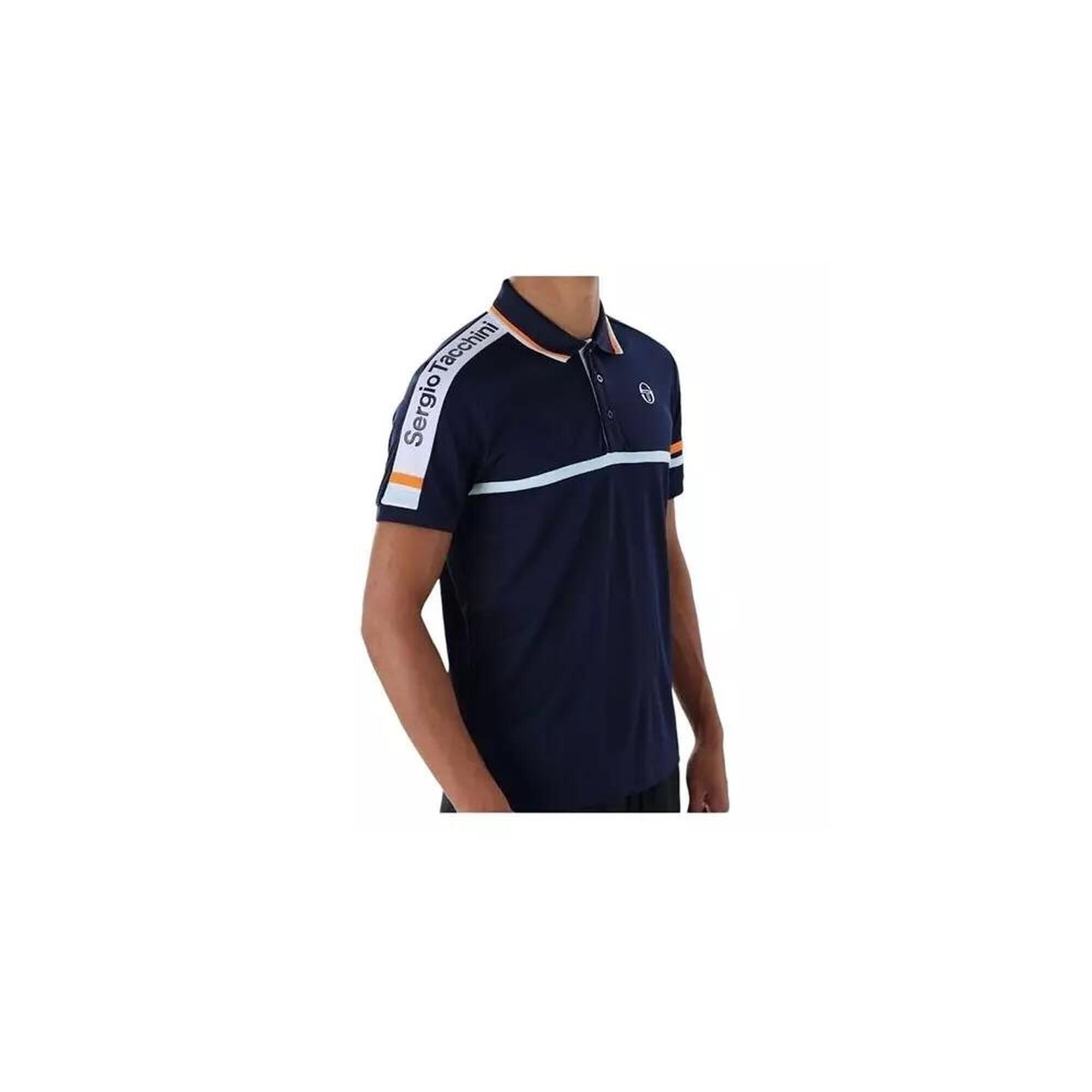 Sergio Tacchini - Tshirt Homme Tshirt Sergio Tacchini Jura Co Polo Bleu Bleu - Polo Manches Courtes - Bleu - 38 S - Decathlon