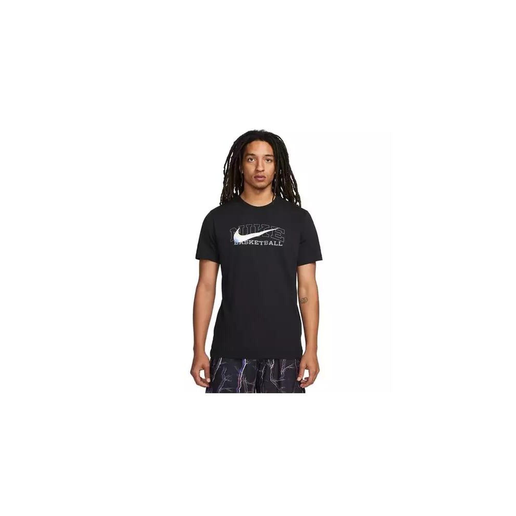 Nike - Tshirt Homme Tshirt Nike Tee Swoosh Noir Noir - Polo Manches Courtes - Noir - 38 S - Decathlon