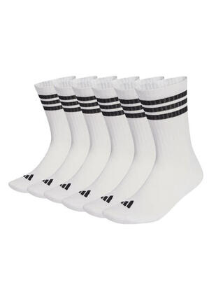 adidas Unisex 3stripes Cushioned Sportswear Crew Tennis Socken 6 Paar Pack