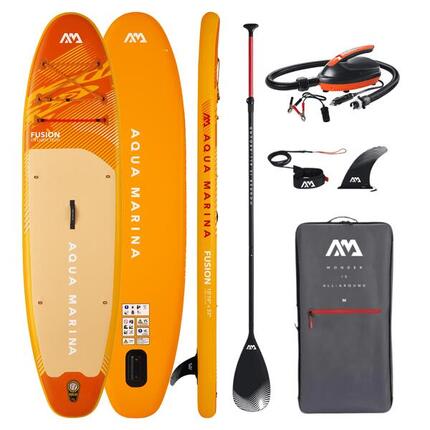 Aqua Marina Fusion 10'10 Aufblasbares SUP Set mit Elektrischer Pumpe – Modell 26