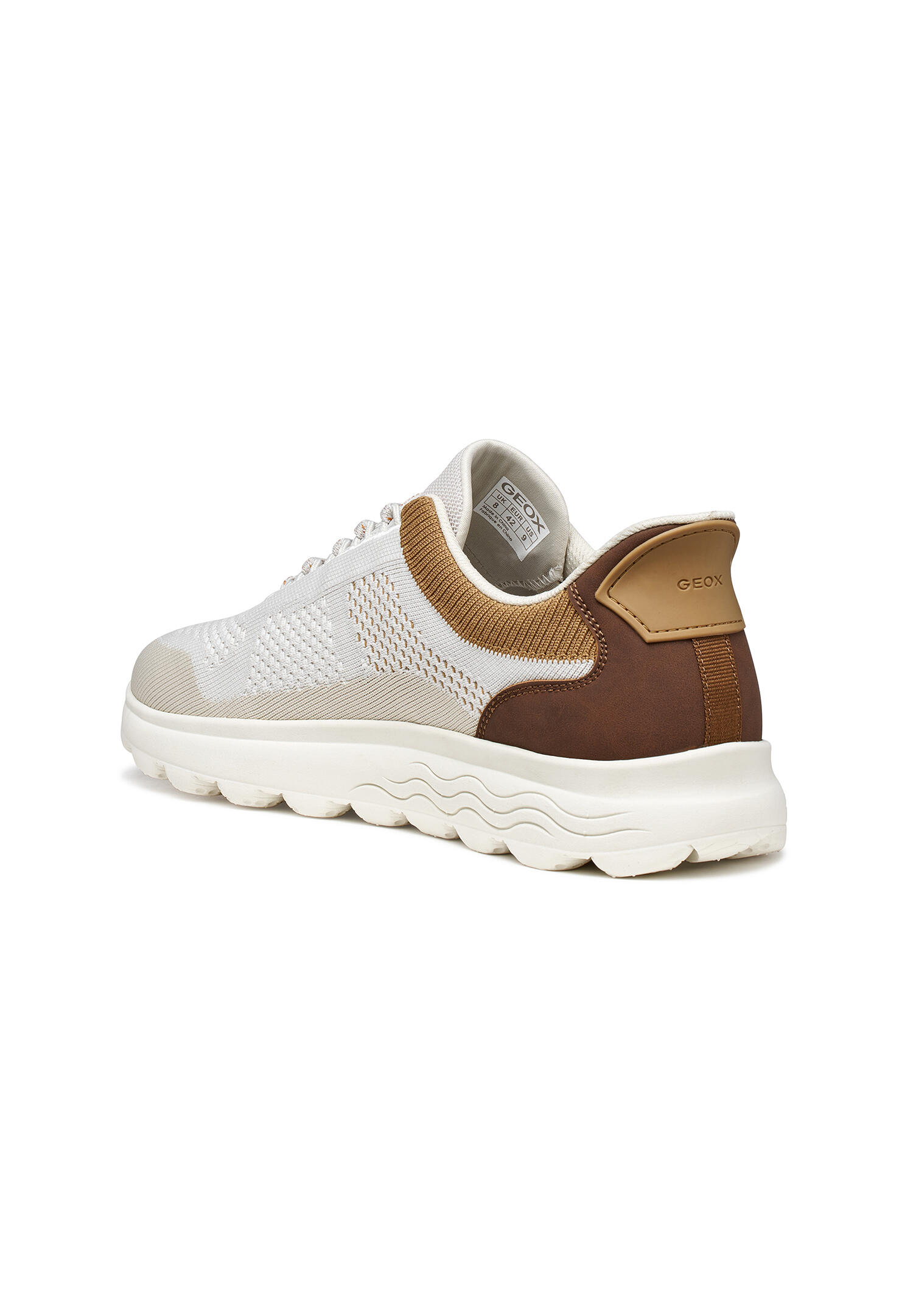 Baskets Homme U SPHERICA PLUS Blanc Cassé/Marron 3/7
