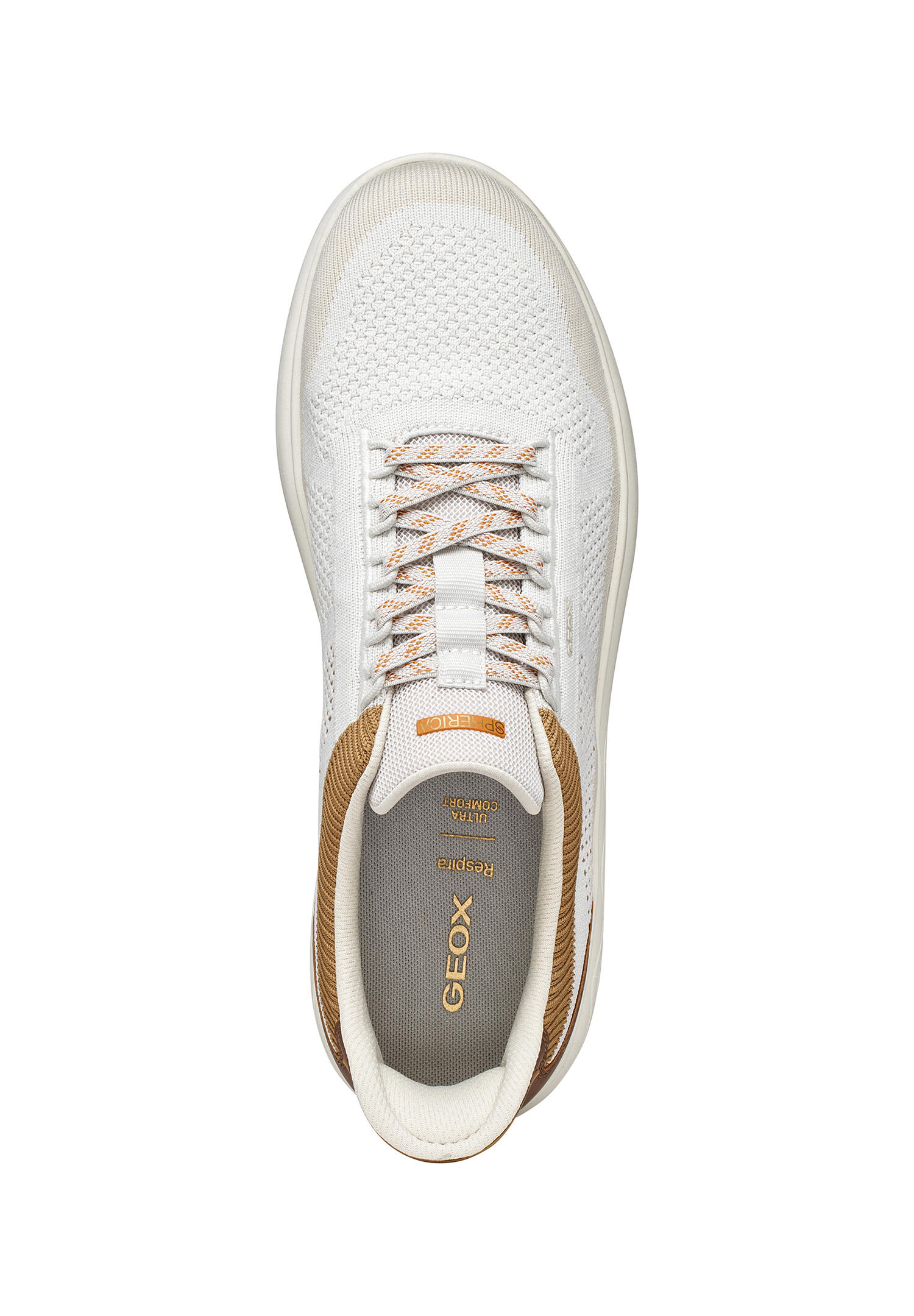 Baskets Homme U SPHERICA PLUS Blanc Cassé/Marron 6/7