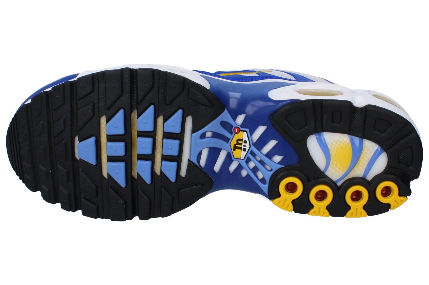 Nike Air Max Plus White Lyon Blue Varsity Maize 5/6